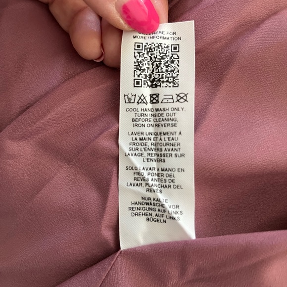 NWT ASOS Edition Satin Bardot Drape Wrap Maxi Dress in orchid. Size 2. - Picture 9 of 12